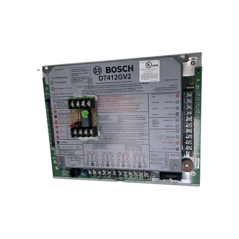 Bosch D7412GV2 Fully Integrated Intrusion Fire Security & Access Control Panel